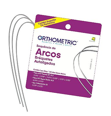 Kit Sequência de Arcos p/ Bráquetes Autoligados - Orthometric