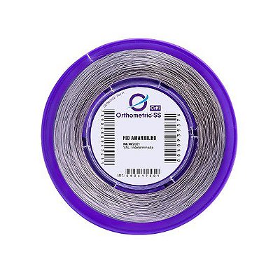Fio de Aço CrNi p/ Amarrilho Redondo 008" (0,20mm) - Orthometric