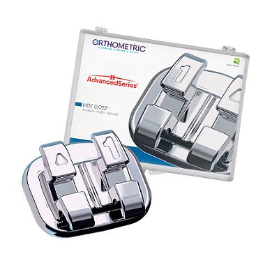 Bráquete Metálico Advanced 10 Casos Series MBT 0,022" - Orthometric