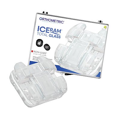 Kit  de Bráquetes 01 Caso Cerâmico Iceram Total Glass Roth .022" - Orthometric
