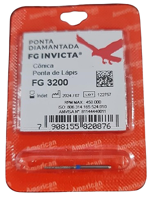 Ponta Diamantada FG 3200 Invicta - American Burrs