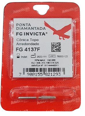 Ponta Diamantada FG 4137F Invicta - American  Burrs