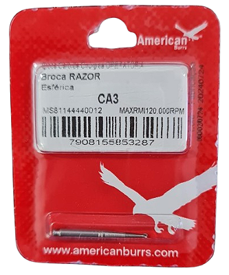Broca Carbide Operatória Esférica CA 3 Razor Invicta - American Burrs