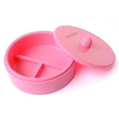 Cápsula de Petry Silicone c/ 03 Divisórias Rosa - Preven