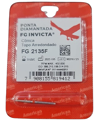 Ponta Diamantada Invicta FG 2135F - American Burrs