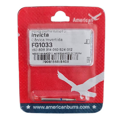 Ponta Diamantada FG 1033 Invicta - American Burrs