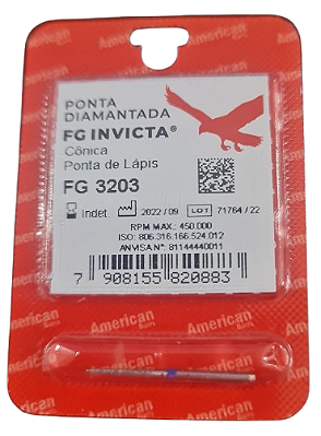 Ponta Diamantada FG 3203 Invicta - American Burrs