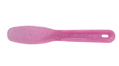 Espátula Plástica Anatômica Rosa Glitter - Nova OGP