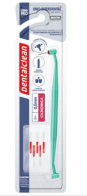 Escova Uno Interdental c/ Refil 0,5mm Cilíndrica - Dentalclean