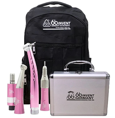 Kit Acadêmico 4 Peças c/ Led Rosa - 6B Invent