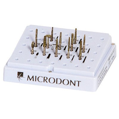 Kit de Pontas Diamantadas p/ Prótese Dentária - Microdont