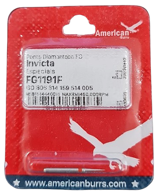 Ponta Diamantada FG 1191F Invicta - American Burrs