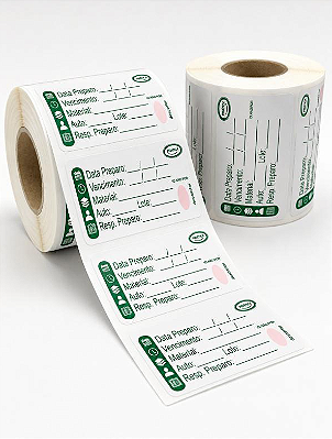 Etiqueta p/ Esterilização 50x30mm - Preven