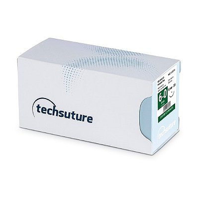 Fio de Sutura Nylon Preto 4.0 1/2 Ag. Triangular Reverso R - Techsuture