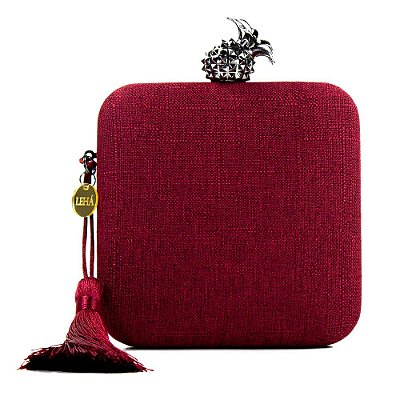 Bolsa De Mão Clutch Festa Casamento Formatura Vinho Marsala