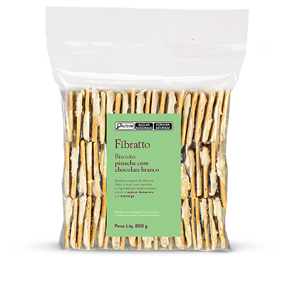 Biscoito Pistache com Chocolate Branco 850g
