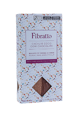 Biscoito Cacau e Coco com Chocolate 80 g (2 x 40 g)