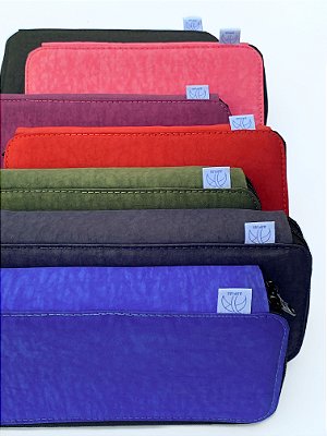 Estojo em tactel para gizes e lápis grossos