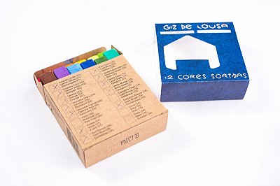 Giz de lousa Apiscor - 12 cores