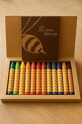 Giz bastão Apiscor - caixa com 12 cores