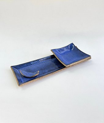 Conjunto para Comida Japonesa Azul Letícia