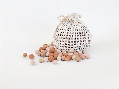 Bolinhas de Cerâmica para fazer peso em massa na Sacolinha de Crochê