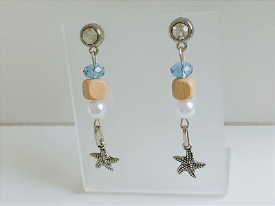 Brinco com Pingente Estrela do Mar