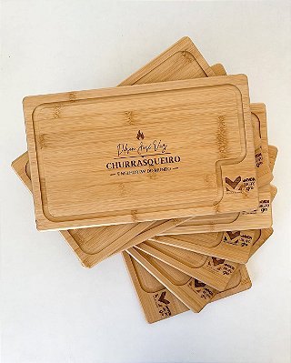 Tábua de Corte 37x22 cm Personalizada com Logo Brinde Corporativo