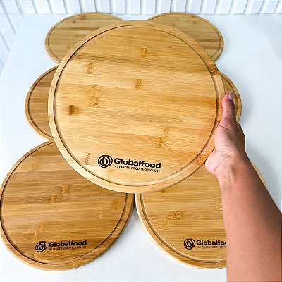 Tábua de Frios Personalizada Logo Brinde Corporativo 30 cm