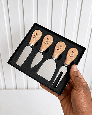 Kit Utensílios para Queijos PersonalizadoBrinde Corporativo