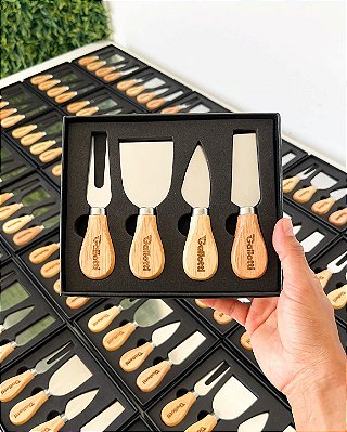 Kit Utensílios para Queijos PersonalizadoBrinde Corporativo