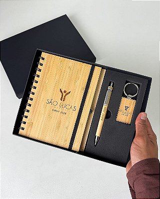 Kit Executivo Boas Vindas Personalizado Brinde Corporativo