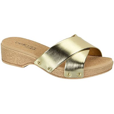 TAMANCO FEMININO BEIRA RIO 8456101 PREMIUM DOURADO