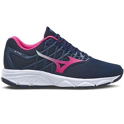 TENIS FEMININO MIZUNO 101016016 JET 5 W PRETO/ROSA