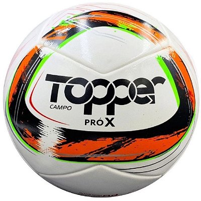 BOLA UNISSEX TOPPER 7164 SAMBA CAMPO V PRO VERDE NEON/LARANJ