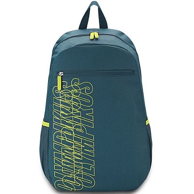 MOCHILA UNISSEX OLYMPIKUS OIWB221808 PETROLEO/LIMAO