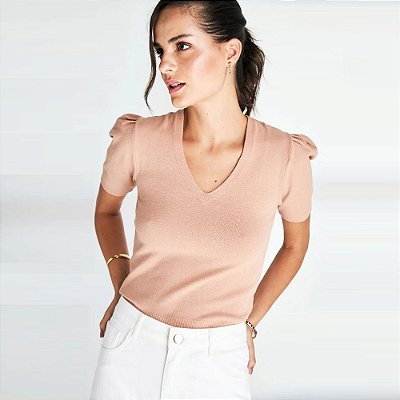 BLUSA FEMININO CASUALLI 3611 LARANJA