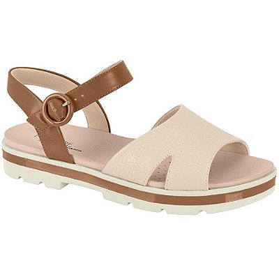 SANDALIA FEMININO MODARE 7132134 CREME/CAMEL