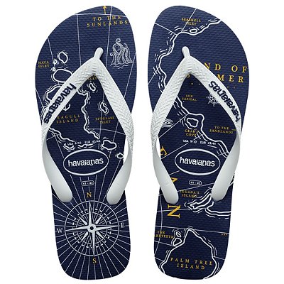 SANDALIA MASCULINO HAVAIANAS TOP NAUTICAL W MARINHO/BRANCO