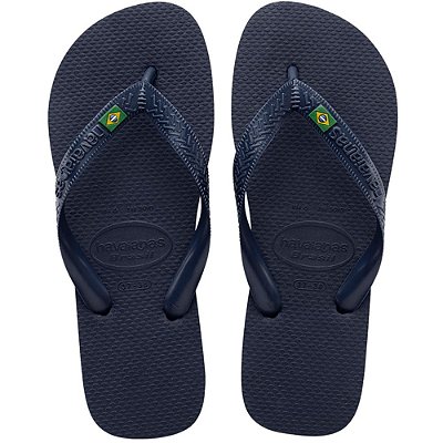 SANDALIA MASCULINO HAVAIANAS BRASIL AZUL NAVAL