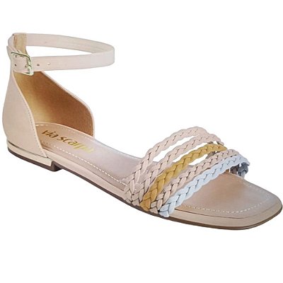 RASTEIRA FEMININO VIA SCARPA 109715864 PELE/NOZES/AMBAR