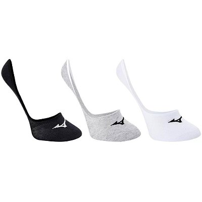 MEIA MASCULINO MIZUNO MIMAM21933 CINZA/BRANCO/PRETO