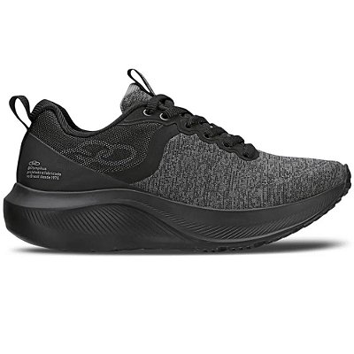 TENIS INFANTIL OLYMPIKUS 139 GRIFF KIDS CINZA ESCURO/PRETO