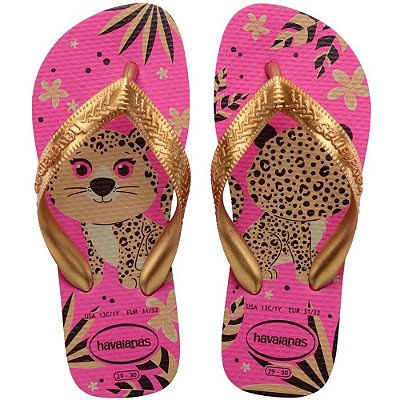 SANDALIA INFANTIL HAVAIANAS KIDS TOP PETS ROSA FLUX