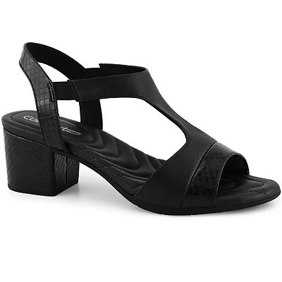 SANDALIA FEMININO COMFORTFLEX 2257404 MADRI PLUS/PRETO