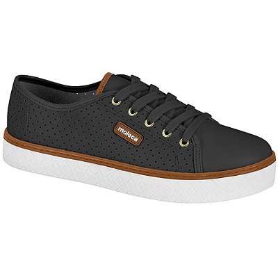 TENIS FEMININO MOLECA 5712205 PRETO