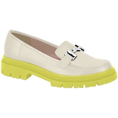 MOCASSIM FEMININO MOLECA 5775102 BRANCO OFF/SICILIANO