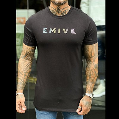 CAMISETA MASCULINO EMIVE 123017 PRETO