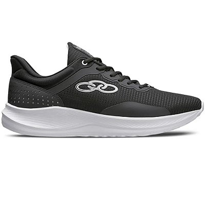 TENIS MASCULINO OLYMPIKUS 168 ZEX PRETO/BRANCO