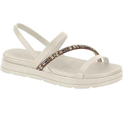 PAPETE FEMININO MOLECA 5490104 BRANCO OFF